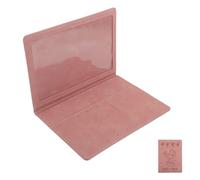 POPETPOP Porta Certificato di Nascita in Pu Rosa Tasche Multiple Etichettate, Organizer Pratico per Schede Mediche e Vaccinazioni, per Viaggi e Conservazione Sicura