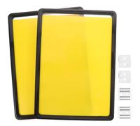 POPETPOP Porta Etichette Magnetiche A4 Cornice Nera, Set 2 Pezzi, Supporto per Segnaletica e Cartellini Prezzi Riutilizzabili, Design Magnetico per Superfici in Ferro, per Magazzino