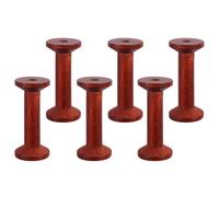 POPETPOP Porta Filo da Ricamo in Legno Vintage 6 Pezzi 3,5x7,5 Cm Bobine Vuote per Cucito Domestico e Artigianato Organizzatore Rocchetti per Tessitura Salvaspazio