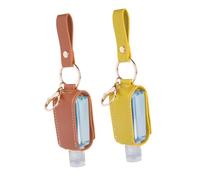 POPETPOP Porta Gel Da Viaggio 2 Pezzi Da 30 Ml Con Portabottiglie in Materiale Staccabile e Portachiavi Per Uso Viaggio e Abbinamento Borse