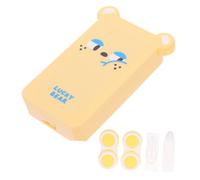 POPETPOP Porta Lenti a Contatto Tascabile Custodia in Plastica Resistente, Set Piccolo 2 Pezzi, Organizer Portatile Per Lenti Da Viaggio, Astuccio Compatto Per Uso Quotidiano e Trasporto in Borsa