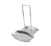 POPETPOP Porta Mestoli e Supporto Coperchio in Acciaio Inossidabile Organizer Cucina Multifunzionale Sporco per Piano Cottura Porta Cucchiaio e Coprimanico per Pentole Facile da Pulire e