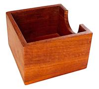 POPETPOP Porta Tovaglioli Rustico in Legno Design Rettangolare, Superficie Liscia e Versatile per Ristorante, Hotel o Feste, come Distributore di Tovaglioli da Tavola