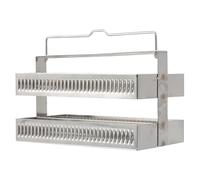 POPETPOP Porta Vetrini 60 Posizioni in Acciaio Inossidabile per Microscopio Resistente e Facile da Conservare, per Laboratorio Professionale