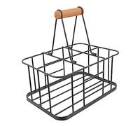 POPETPOP Portabottiglie Portatile in per Decorativo per 6 Bottiglie Cesta Metallo per Ktv e Bar Colore