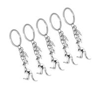 POPETPOP Portachiavi australiani per zaino, 5 pezzi, bag charm con koala, in acciaio inox argento, per viaggio