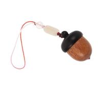 POPETPOP Portachiavi in legno A Forma Di Ghianda, Adorabile Ciondolo A Forma Di Scatola Di Ghiande, Cordino Per Cellulare, Ciondolo Per Borsa, Ideale Per Accessori Per Telefono Natalizi,