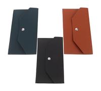 POPETPOP Portafoglio da Donna a Busta in Pelle PU 3 Pezzi Organizer Leggero per Contanti e Carte Busta Porta Carte per Viaggi e Gestione Budget Portafoglio Piccolo e Sottile Elegante