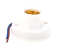 POPETPOP Portalampada Rilevatore Di Luce e Suono, Base E27 Per Corridoi e Scale, Set Da 2 Pezzi, Attacco Compatibile Lampade Led, Alogene e a Risparmio Energetico