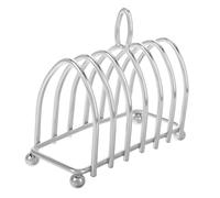 POPETPOP Portapane Scolapiatti Vassoio Della Colazione Porta Toast Per La Colazione Griglia Per Friggitrice Ad Aria Pane Abbrustolito Porta Toast Acciaio Inossidabile Argento