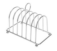 POPETPOP Portapane Spillo Rack Di Stoccaggio a Due Livelli Vassoio Della Colazione Scaffale Per Toast Parà Supporto Per Toast Da Appoggio Accessori Forno Gadget Placcatura in Ferro Silver