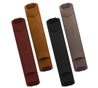 POPETPOP Portapenne in Pelle Pu Regolabile 4 Pezzi Fascia Elastica Antiscalfiture Custodia per Quaderni per Occasioni Speciali e Capodanno
