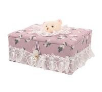 POPETPOP Portapunti da Cucito Compatto con Coperchio Scatola Organizzatrice per Spilli e Bottoni Custodia Piccola e Portatile per Cucito e Progetti Te Decorazione Elegante per Casa e Hobby