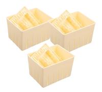 POPETPOP Pressa per Tofu e Formaggio 3 Pezzi in Plastica Resistente Coperchio, Stampo per Preparazione Domestica di Tofu e Formaggi Fatti in Casa 140X105X95 MM