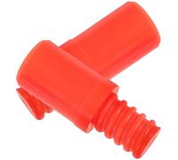POPETPOP Prolunga Connettore Punta Filettata in Plastica Arancione 2 Pezzi per Manico di Scopa 25mm, Adattatore per Asta Telescopica, Kit di Riparazione per Strumenti di Pulizia Domestica