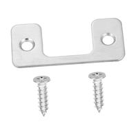 POPETPOP Protezione Serratura Porta in Ferro Inossidabile con Piastra Guardia Chiavistello Antimanomissione Resistente e Facile da Installare per Porte Battente