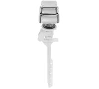 POPETPOP Pulsante Laterale per Wc in Plastica Argento, Struttura Semplice e Alta Luminosità, Set da 4 Pezzi per Sostituzione Serbatoio Bagno