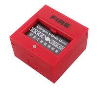 POPETPOP Pulsante Manuale Antincendio Resettabile Rosso in Plastica Design Intuitivo per Sicurezza e Evacuazione Edificio Casa