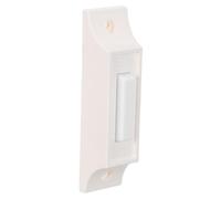POPETPOP Pulsante per Campanello Cablato Stile Vintage Bianco in Plastica 8,2x2,2x2,1 Cm con Installazione Facile e Risposta Tattile Chiara per Porta D'ingresso e Ristrutturazioni