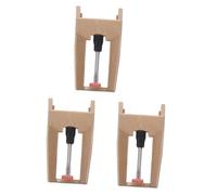 POPETPOP Puntine per Sostituzione in Vinile per Giradischi 3 Pezzi Asta in Alluminio e Punta in Rubino Oro Resistenti All’usura su Giradischi e Fonografi