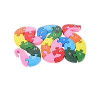 POPETPOP Puzzle Educativi in Legno Alfabeto e Numeri con Scultura Serpente Gioco Didattico Stem per Sviluppo Linguistico e Capacità Cognitive Regalo Compleanno Educativo