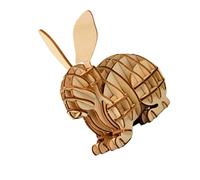 POPETPOP Puzzle in Legno per Forma Coniglio per Ragazzi Artigianale Sicuro e Lisciato Regalo Compleanno Educativo per Sviluppo Coordinazione Manuale