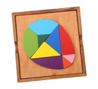 POPETPOP Puzzle Tangram in Legno Forma Educativo per Blocchi Montessori per Apprendimento Precoce Materiale Sicuro e Durevole Regalo Compleanno