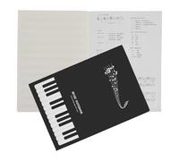 POPETPOP Quaderno per Spartiti Musicali A4 con Carta Liscia e Design Compatto, per Compositori e Studenti di Musica in Scuole e Performance
