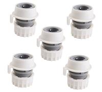 POPETPOP Raccordi Rapidi per Tubi Flessibili Lavatrice 5 Pezzi, Adattatore per Rubinetto Portatile, Connettore Resistente per Collegamento Ingresso Acqua, Installazione Semplice per Uso