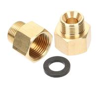 POPETPOP Raccordo Adattatore per 3/8 a 9/16 Connettore in per Flessibile 2 Pezzi per Camper Esterna