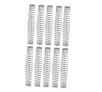 POPETPOP Ricambi a Molla per Cesoie da Potatura in Acciaio Resistente, Set da 10 Pezzi per Potatore da Giardinaggio, Parte Molla Compatta e Facile da Installare per Tagliasiepi e Forbici Manuali