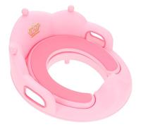 POPETPOP Riduttore Wc Unisex per Cuscino Morbido Rimovibile Maniglia Robusta e Schienale Sedile Antiscivolo in PP Resistente Vasino Portatile per Ragazzi e Ragazze Rosa