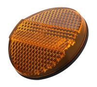 POPETPOP Riflettore Pratico per Parafango Posteriore e Avviso Freni Rotondo in Plastica Arancione Alta Riflettività Diametro Filetto 6mm per Biciclette e Veicoli