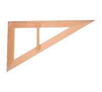 POPETPOP Righello di Legno per Insegnamento Maniglia Grande, Strumento di Misurazione e Squadra Didattica per Studenti, per Lezioni Interattive di Geometria