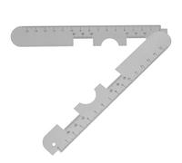 POPETPOP Righello per Misurare la Distanza degli Occhi per Optometrista Righello Ottico in Alluminio Doppia Scala Set da 2 Pezzi Resistente e Portatile per Adattamento Occhiali