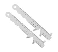 POPETPOP Righello Pupillometro Portatile per Misurare la Distanza Interpupillare 2 Pezzi in Plastica per Ottici e Cura degli Occhi Misurazione Precisa per Occhiali