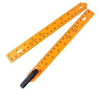 POPETPOP Righello Sezionale Giallo in Plastico Impugnatura Ergonomica, Lunghezza Regolabile, per Insegnamento Matematico e Uso in Ufficio