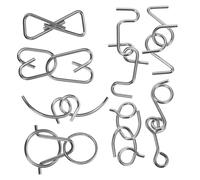 POPETPOP Rompicapo in Metallo Interlock per Ragazzi e Ragazze Puzzle Intelligente per Allenare Creatività e Educativo Sicuro e Durevole