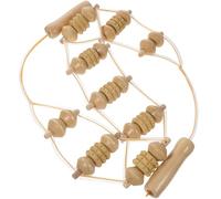 POPETPOP Rullo Massaggiante in Legno Beige per Gambe e Braccia, Previene Infortuni Muscolari e Migliora la Forza, per Fitness e Rilassamento Muscolare Colore Casuale