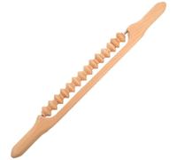 POPETPOP Rullo Massaggiante in Legno per Schiena e Collo, Facile da Trasportare, Massaggio Sicuro per Uso Familiare e All'aperto, Strumento per Terapia Muscolare
