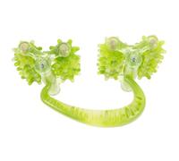 POPETPOP Rullo per Massaggio Manuale in Plastica Verde Strumento per Agopressione Portatile per Collo Schiena Gambe e Vita Palla per Massaggio Muscolare con Piccoli Rulli di Precisione