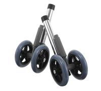 POPETPOP Ruote Girevoli Antirumore per Deambulatore, Coppia di Ruote di Ricambio in Gomma Resistente Frenata Sicura, Installazione Rapida per Ausili Mobilità Anziani e Disabili, Adatte