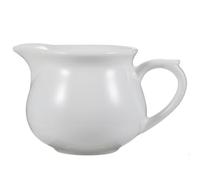 POPETPOP Salsiera in Ceramica Bianca per Sugo e Salse, Uso Domestico | Contenitore per Gravy e Dipping Sauce, Servizio Catering, Formato Compatto, Finitura Bianca Ceramica