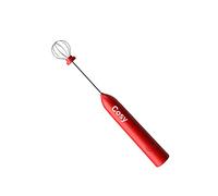 POPETPOP Sbattitore Elettrico Portatile Rosso Acciaio Inossidabile Frusta per Uova e Efficiente Wireless Leggero e Silenzioso per Cucina