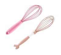 POPETPOP Sbattitore per Uova Manuale in Silicone 2 Pezzi, Agitatore per Uova Efficiente, Affidabile e Sano, per Ristoranti e Caffè