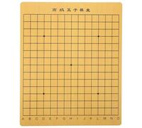 POPETPOP Scacchiera Dual-sided in Legno per Gioco Cinese e Gobang Gioco da Tavolo Strategico Portatile Design Professionale e Resistente per Principianti e Uso Domestico