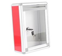 POPETPOP Scatola con Serratura da Parete in Alluminio Contenitore Sicuro per Posta e Suggerimenti Capacità Ampia per Ufficio e Scuola Design Resistente e Riutilizzabile