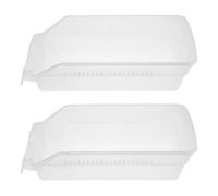 POPETPOP Scatola dei Medicinali in Plastica Impilabile da 2 Pezzi Apertura Frontale, Contenitore Portaoggetti per Farmacia Domestica e Ospedaliera, Organizzatore Portapillole Portatile