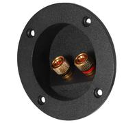 POPETPOP Scatola di Collegamento per Cavi Altoparlanti Rotonda da 62mm Morsettiera in Rame e Plastica per Connessioni Rapide e Stabili in Sistemi Home Theater