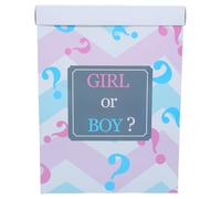 POPETPOP Scatola di Palloncini Gender Reveal per Shower con 5 Palloncini Blu e 5 Rosa, Decorazioni per Festa Rivelazione Sesso Ragazzo Ragazza, Accessori per Foto Compleanno e Bambina,